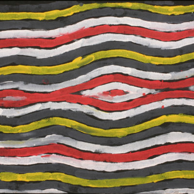 Clifford Possum Tjapaltjarri - Napperby Lake Ground Painting