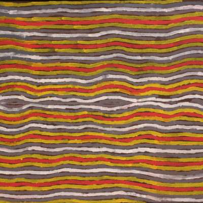 Clifford Possum Tjapaltjarri/ Napperby Lake Ground Painting